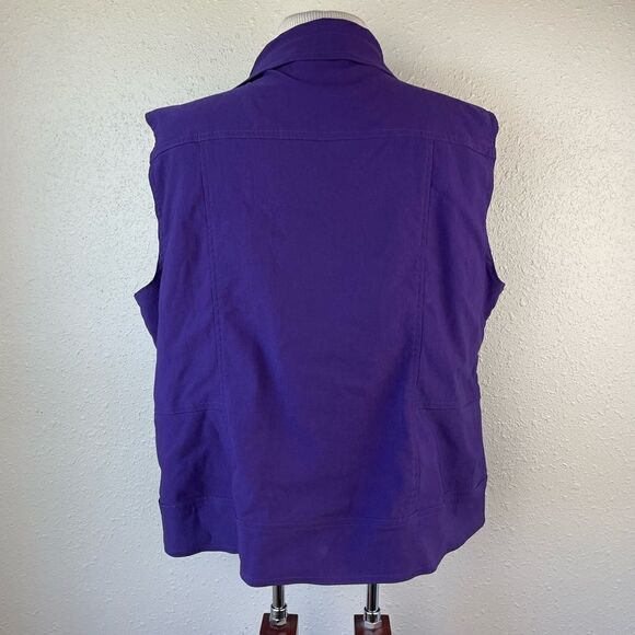 Draper’s & Damon’s Petite Purple Vest Size Petite XL EUC - Picture 5 of 6